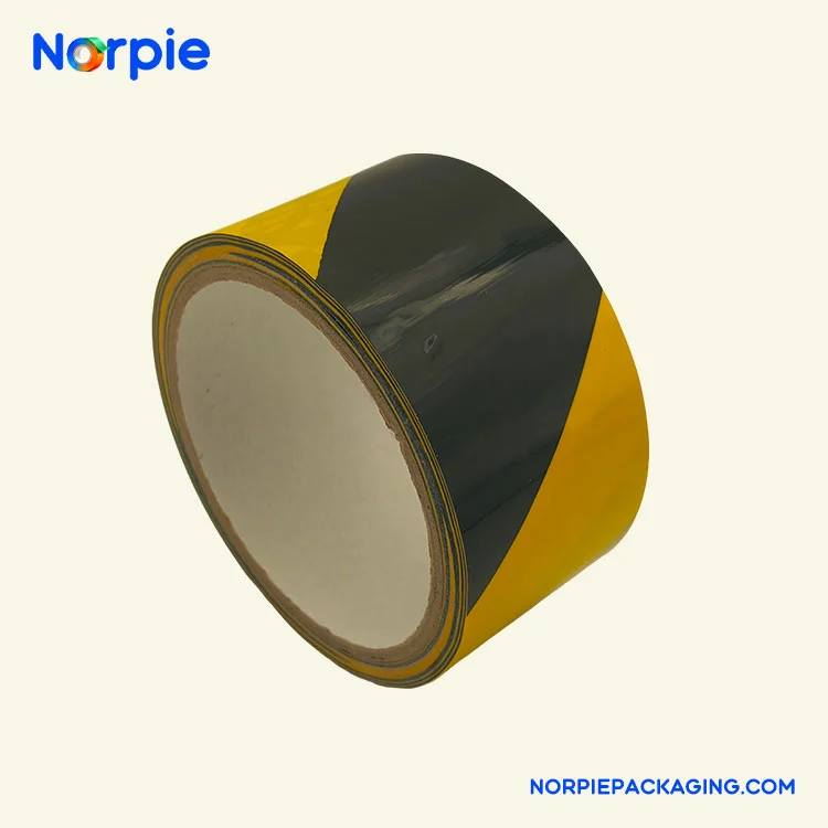 काळा आणि पिवळा चेतावणी टेप